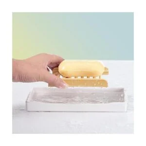 Paquete de 30 soportes para jabón de madera de bambú_4