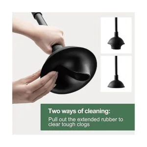 Eyliden Juego de émbolo y cepillo de inodoro 2 en 1 con_2