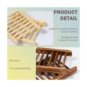 Paquete de 30 soportes para jabón de madera de bambú_7