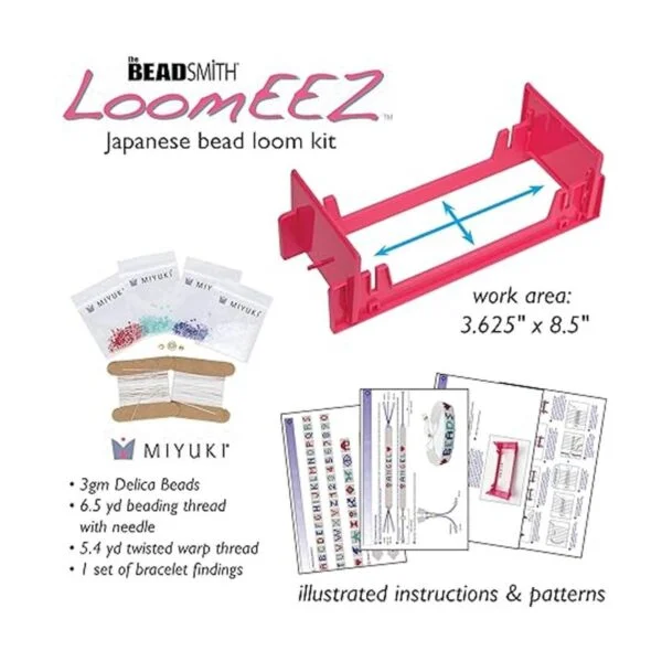 The Beadsmith LoomEEZ Kit de telar de cuentas japonesas_3