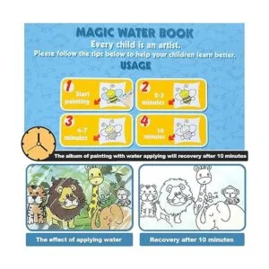 Paquete de 4 libros de dibujo al agua libros de dibujo_3