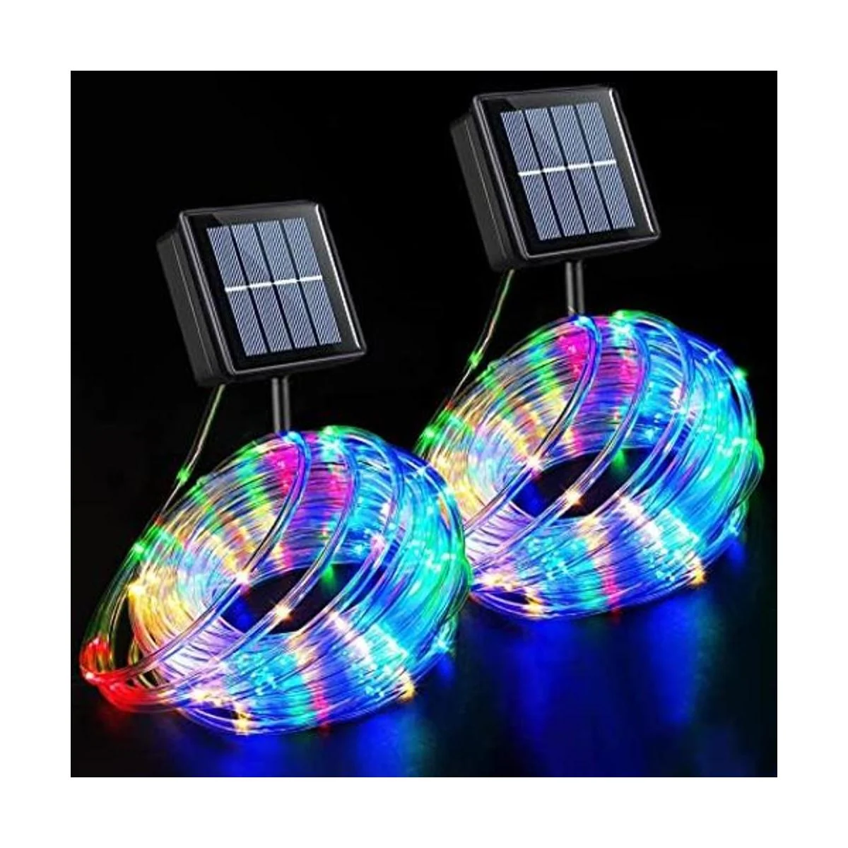 YEGUO Cadena de luces solares LED impermeables para_1