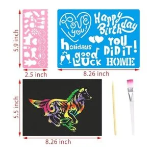 Plantilla de dibujo para niños 50 piezas de papel de Arco_4