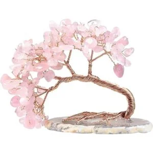 mookaitedecor rbol de cristal natural de cuarzo rosa con_1