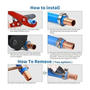 100 anillos de abrazadera PEX de 34 pulgadas abrazaderas_4