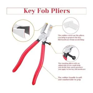 Shynek Juego de 50 piezas de accesorios para llavero de_6