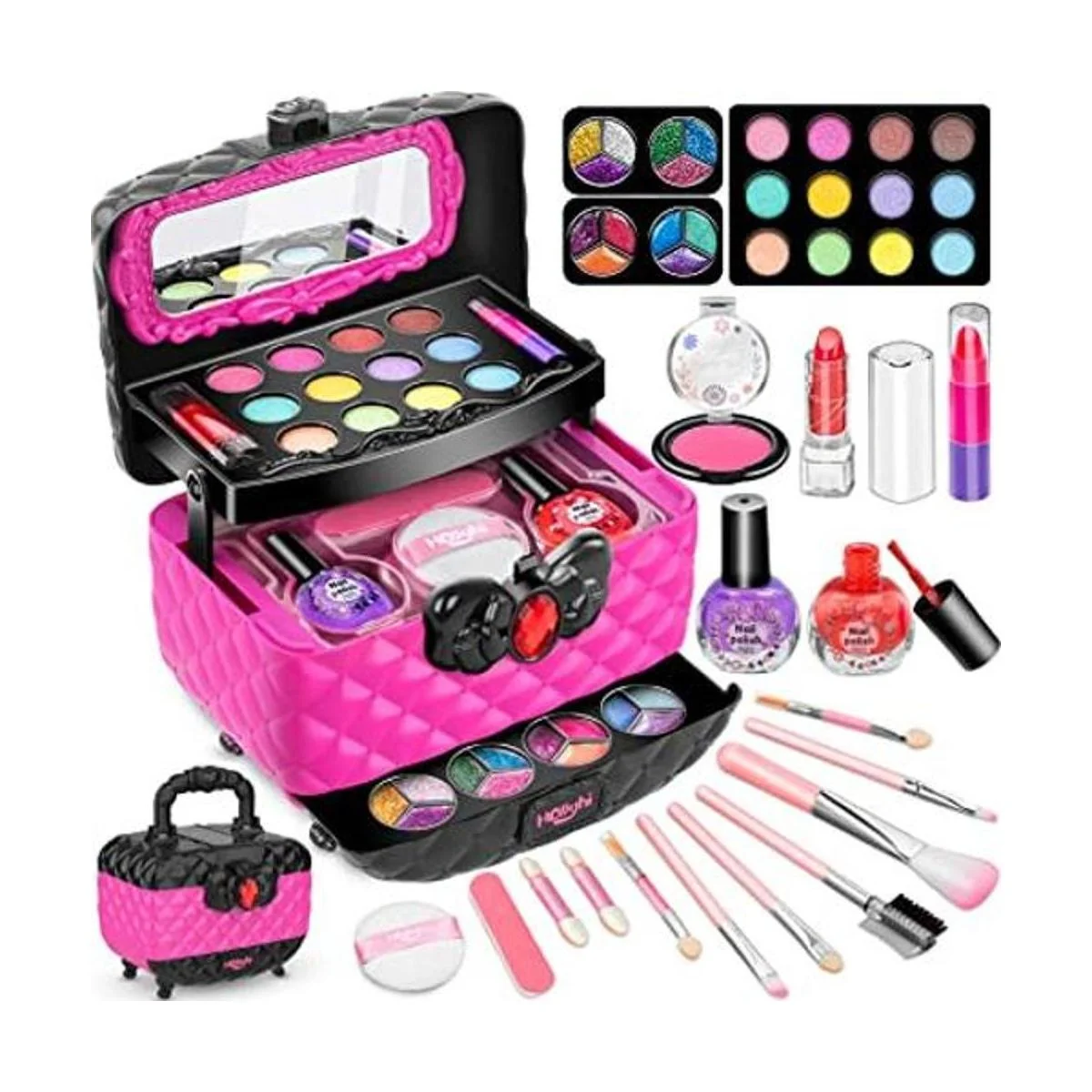 Hollyhi Juego de 41 juguetes de maquillaje para niños_1