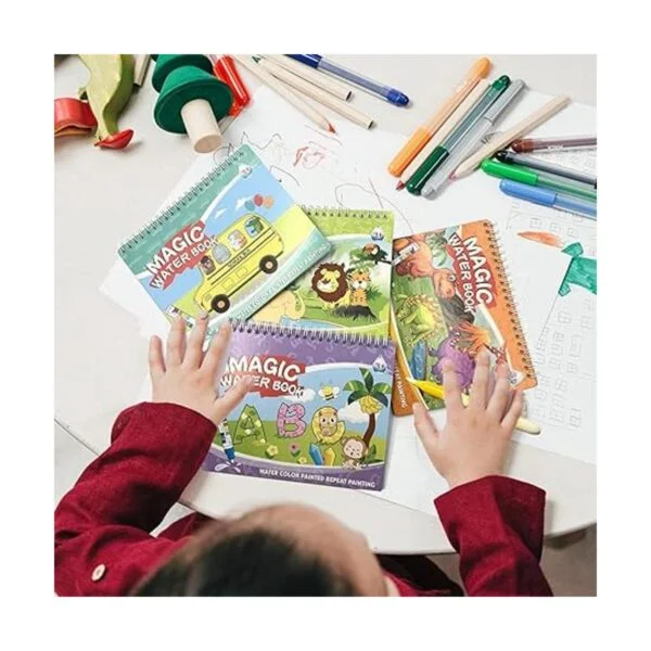 Paquete de 4 libros de dibujo al agua libros de dibujo_6