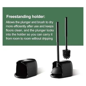 Eyliden Juego de émbolo y cepillo de inodoro 2 en 1 con_6