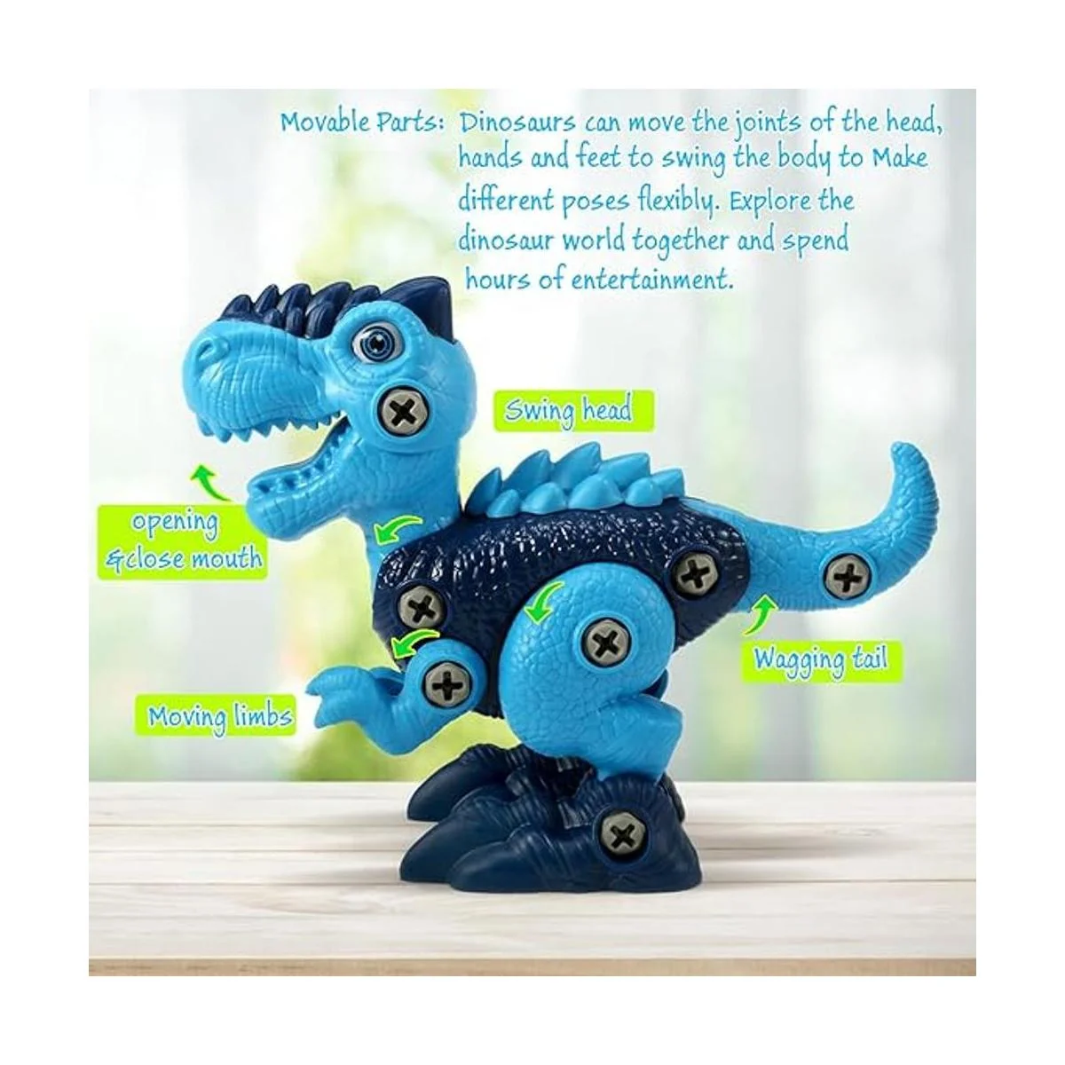 Juguete de dinosaurio con tallo para niños juguetes de_3