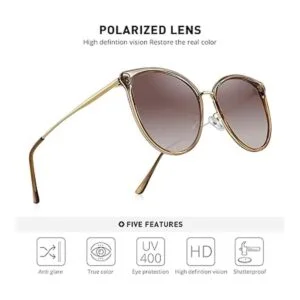 OLIEYE Gafas de sol polarizadas vintage ojo de gato para_5