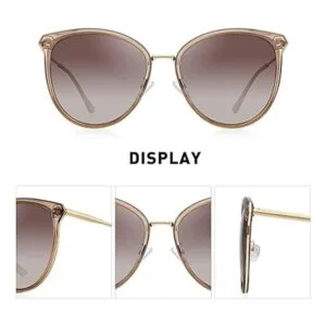 OLIEYE Gafas de sol polarizadas vintage ojo de gato para_3