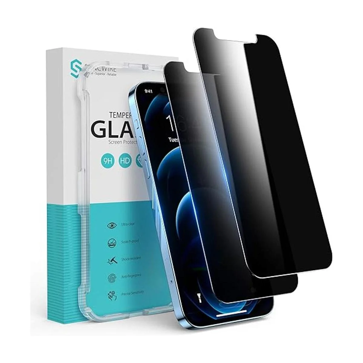 Syncwire Protector de pantalla de privacidad para iPhone_1