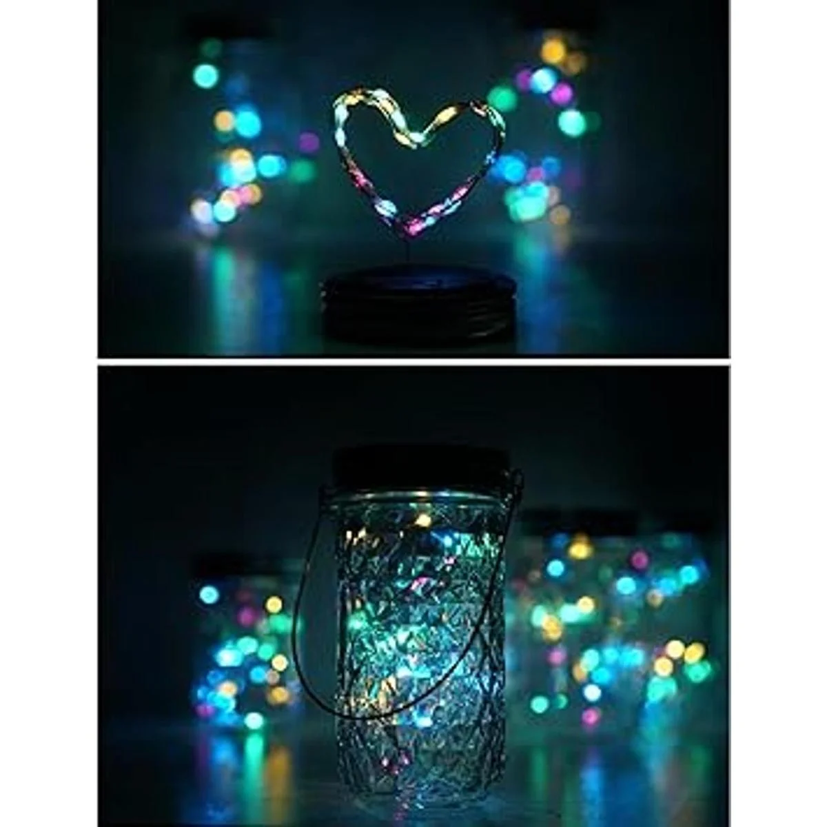 Decorman Juego de 8 luces solares para tarros diseño de_4