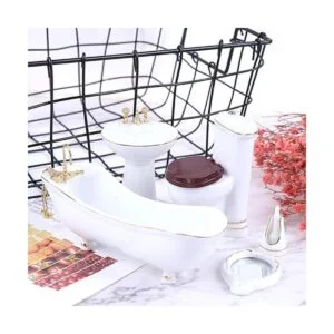 Juego de baño de porcelana en miniatura de 112 5 piezas_7