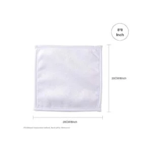 PYD Life Toalla blanca de sublimación de 8 pulgadas_2