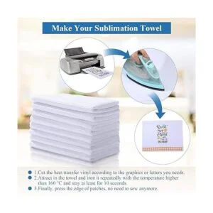 Toallas blancas de sublimación toallas de cocina de 24.0_2