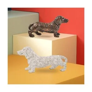 Estatuas de perro salchicha de 11 pulgadas figuras de_6