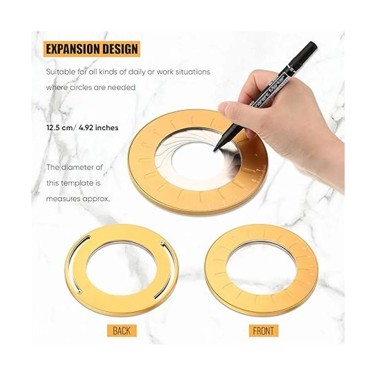 Máquina de dibujo circular plantilla circular de aleación_2