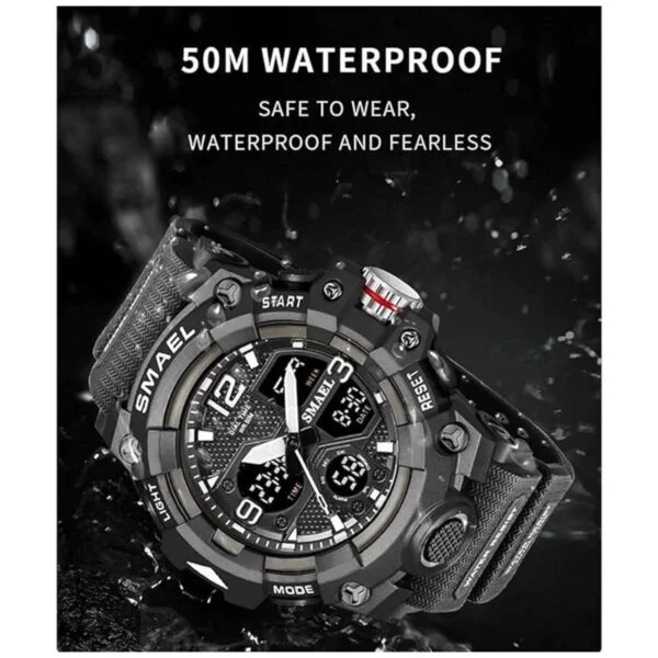 SMAEL Relojes militares al aire libre impermeable reloj de_5
