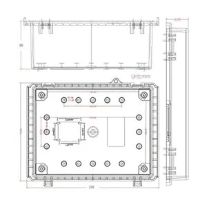 MAKERELE Caja de conexiones de plástico ABS a prueba de_5