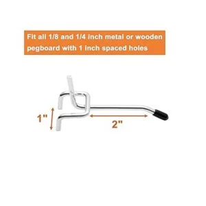 Ganchos para tablero de clavijas 2 pulgadas para_2