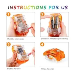 4 piezas de repuesto de autos de pistas solamente autos_3