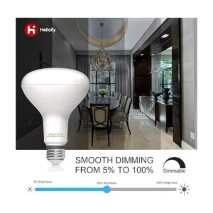 Helloify BR30 Bombilla LED de inundación 9 W equivalente_4