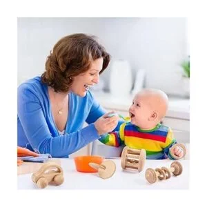 Juguetes Montessori de madera para bebés de 0 a 6 a 12_6