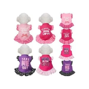 4 piezas de camisa de vestir para mascotas lindo perro_1