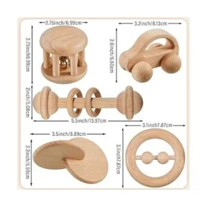 Juguetes Montessori de madera para bebés de 0 a 6 a 12_2