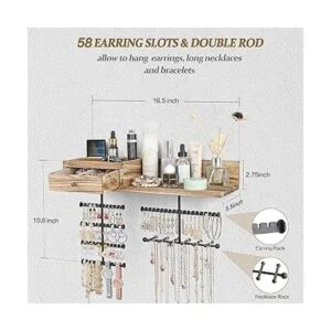 VINAEMO Organizador de joyas para colgar en la pared con_5