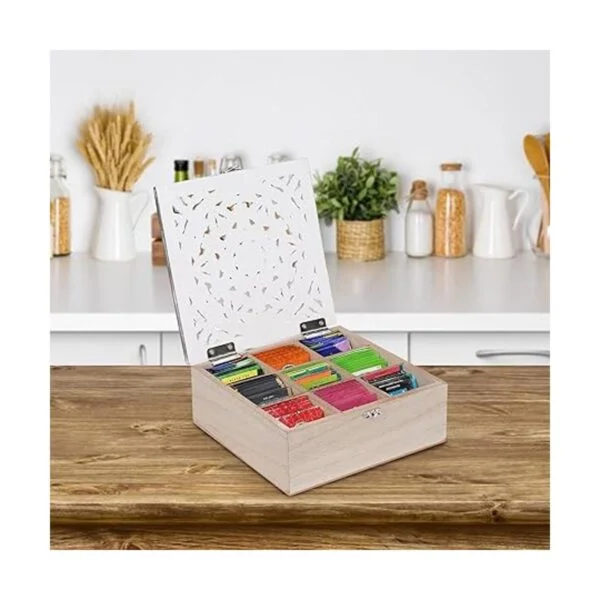Caja de té para bolsa de té organizador de bolsitas de_5