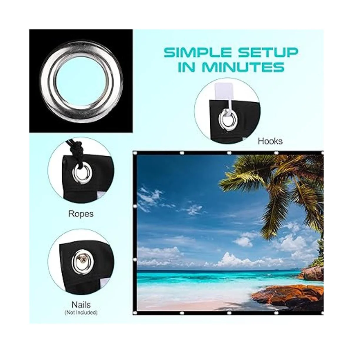 Pantalla de proyección de video de 100 pulgadas pantalla_4
