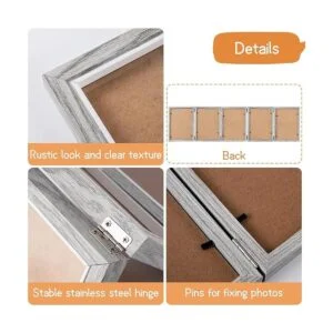 5 portarretratos plegables de 4 x 6 pulgadas marco de_7