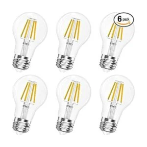 Bombilla LED Edison regulable con base E26 A19 4W_1