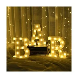 Rdutuok Letras LED de marquesina letrero de barra_1