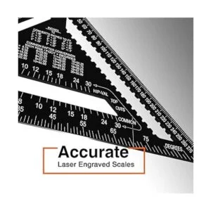 Mecurate Rafter Square Cuadrado triangular de 12 pulgadas_3