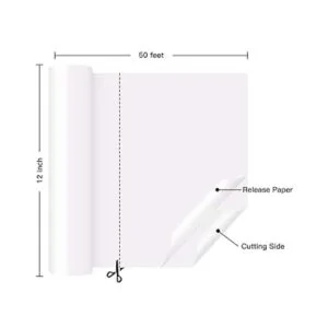 HTVRONT Vinilo permanente blanco para Cricut Rollo de_5