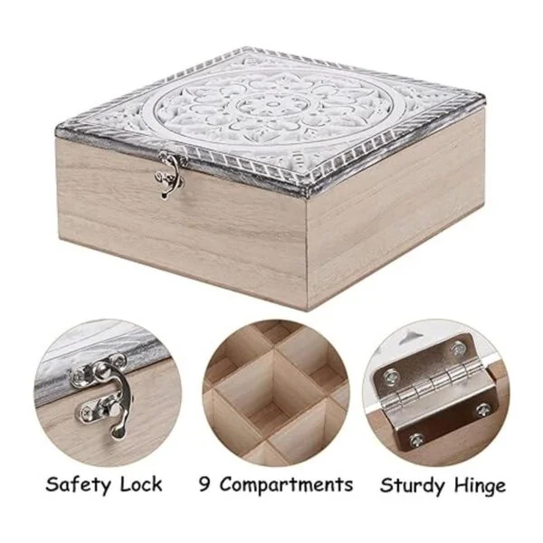 Caja de té para bolsa de té organizador de bolsitas de_6
