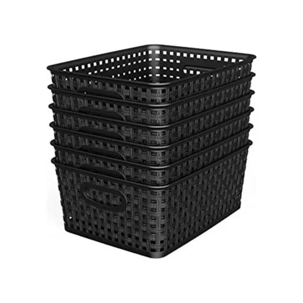 WYT Cesta organizadora de almacenamiento tejida paquete_1