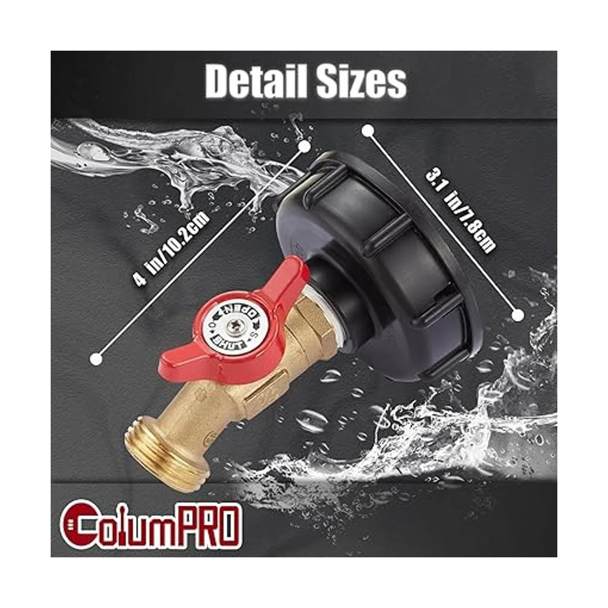 ColumPRO Adaptador IBC sin plomo de 275 a 330 galones_4