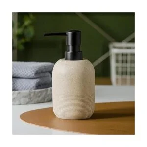 Juego de 2 dispensadores de jabón beige dispensador de_3