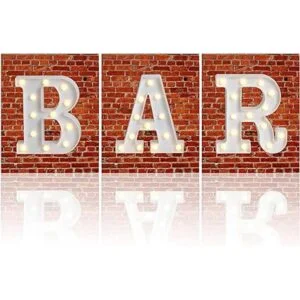 Rdutuok Letras LED de marquesina letrero de barra_7