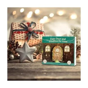 Puerta de hadas y ventanas para árboles decoración de_2