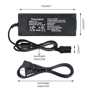 Suacopzar Adaptador de corriente de coche de 12 V 10 A_7
