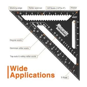 Mecurate Rafter Square Cuadrado triangular de 12 pulgadas_4