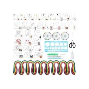 Woohome Kit de 48 piezas de papel Quilling para hacer_1