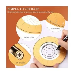 Máquina de dibujo circular plantilla circular de aleación_3