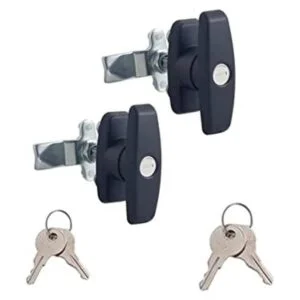 Juego de 2 piezas de cerradura de puerta con manija en T_1